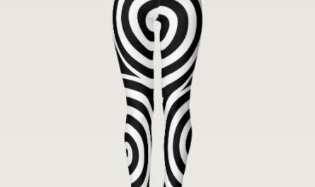 Black and White Spiral Custom Name Leggings Yoga