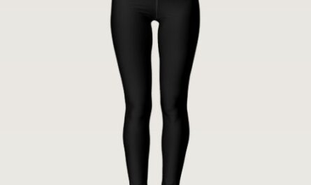 Black Simple Solid Leggings