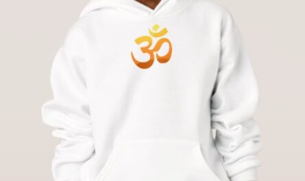 Boys Hoodies Double Sided Yoga Om Mantra Symbol