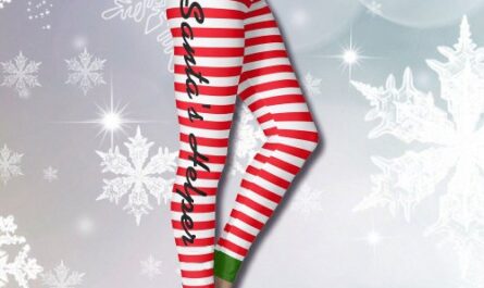Christmas Elf Crew Leggings Santa Helper YOUR NAME