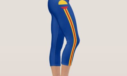 Colombia & Colombian Flag fashion, Fitness, Sports Capri Leggings