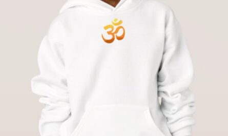 Double Sided Yoga Om Mantra Symbol Gold Sun Boys Hoodie