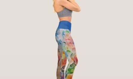 High Waisted Capri Floral Legging
