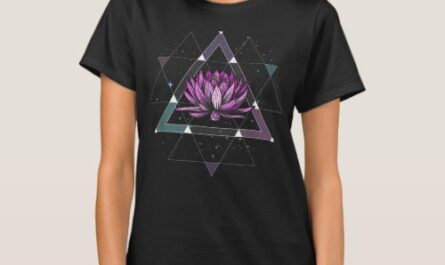 Lotus Flower Sacred Geometry Yoga Meditation Spiri T-Shirt