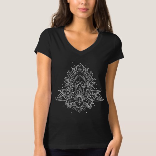 Meditation yoga lotus spiritual mandala T-Shirt