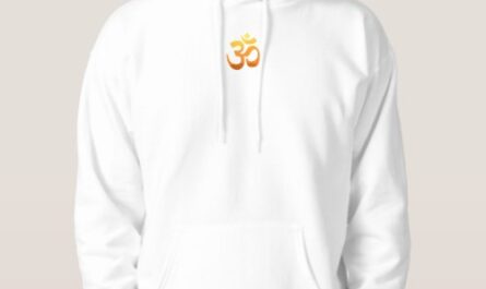 Mens Hooded Sweatshirt Yoga Om Mantra Symbol