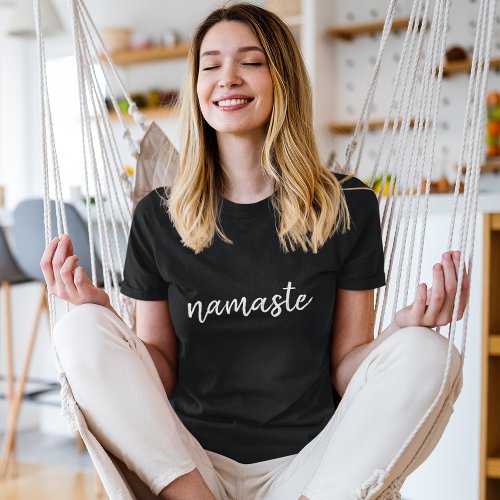 Namasté | Modern Black Meditation Spiritual Yoga Tri-Blend Shirt