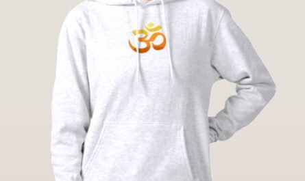 Womens Hoodies Front & Back Design Om Mantra