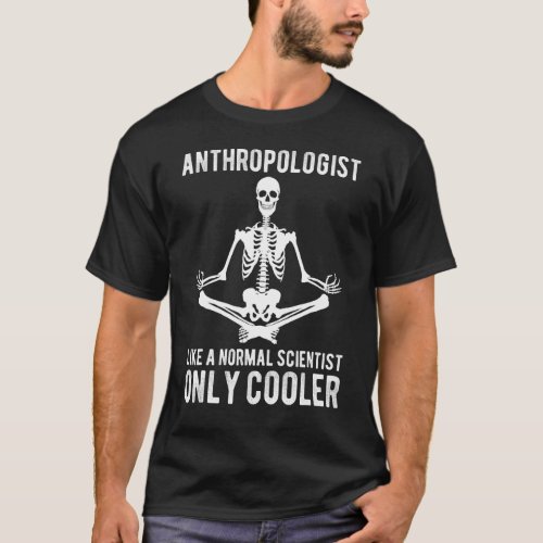 Anthropology Skeleton Yoga For Women Men Anthropol T-Shirt