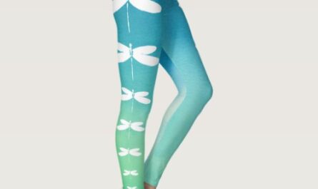 Blue and Green Dragonfly Leggings