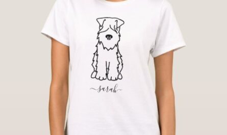 Cute Custom Name Wheaten Terrier Dog T-Shirt