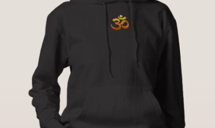 Double Side Print Yoga Om Mantra Symbol Womens Hoodie