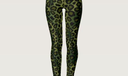 Green Leopard Animal Print Leggings