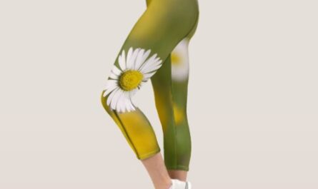 High Waisted Yoga Capris, XS (0-2) whit daisy Capri Leggings