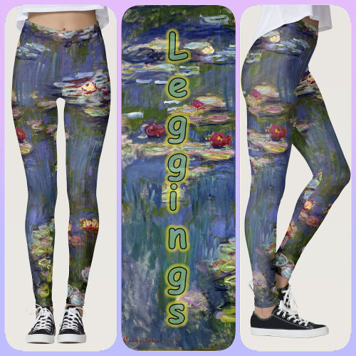 LEGGINGS – “Water Lillies” – Claude Monet