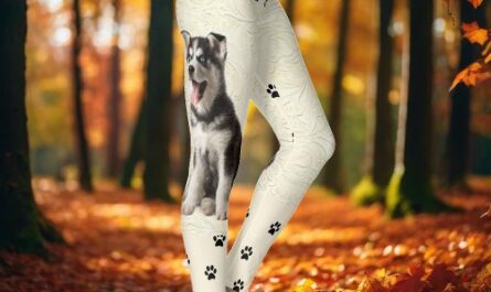 Personalize Your Dog Puppy Photo Leggings Pants