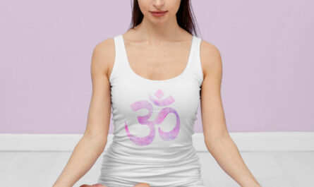 Pink Lavender Watercolor Om Tank Top