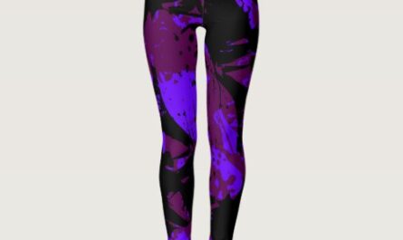 purple orchid aura leggings