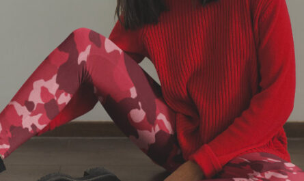 Red Camouflage Camo Pattern Military Leggings