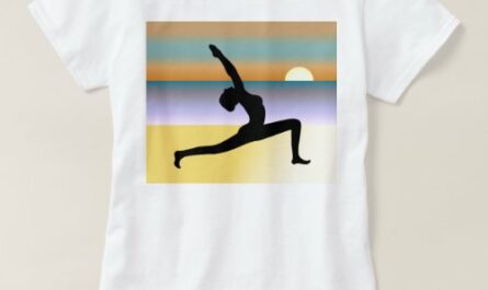 Beach Yoga 3/4 Sleeve Raglan Ladies Top