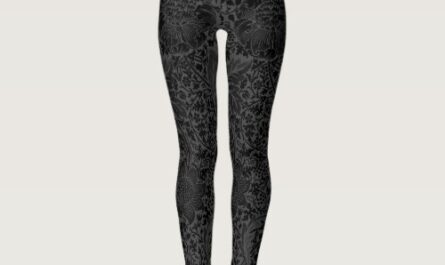 Black Botanical Floral Vintage Yoga Fitness Pilate Leggings