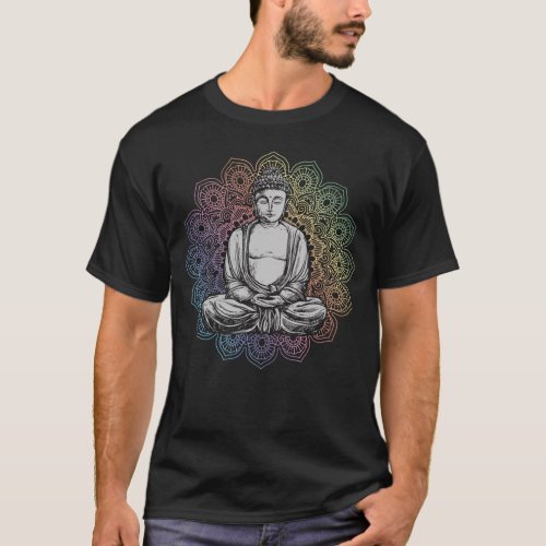 Buddha Mandala Yoga Spiritual Buddhism T-Shirt