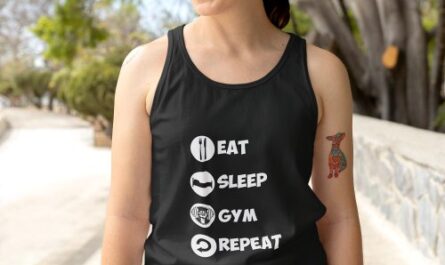 Eat Sleep Gym Repeat Icon Tank Top