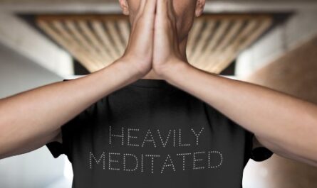 Funny Heavily Meditated Minimalist Tri-Blend Shirt