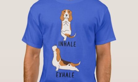 Inhale Exhale Basset Hound Yoga T-Shirt