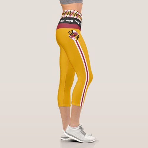Maryland & Maryland Flag fashion, Fitness, Sports  Capri Leggings