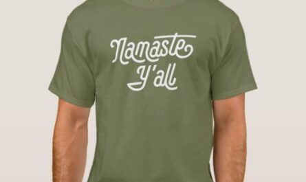 Namaste Y'all Funny Typography Southern Yoga Eight T-Shirt