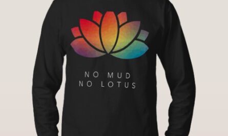 No Mud No Lotus Yoga Meditation Motivational Sayin T-Shirt