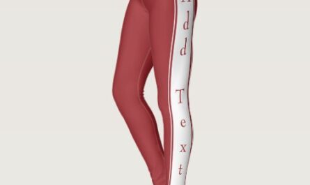 Side Stripe Leggings with Custom Text and Colors