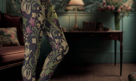 William Morris Golden Lily Art Nouveau Floral Leggings