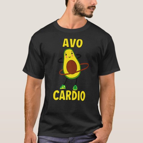 Avocardio Yoga Fitness And Training Avocado T-Shirt