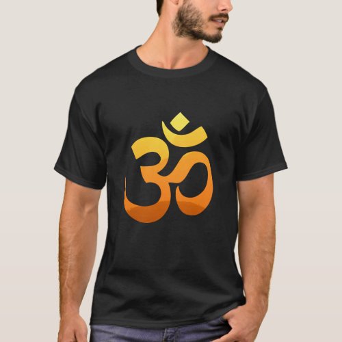 Double Side Yoga Om Mantra Symbol Meditation Men's T-Shirt