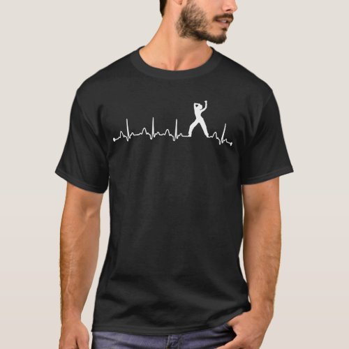 Heartbeat EKG Zumba Lovers Gift T-Shirt