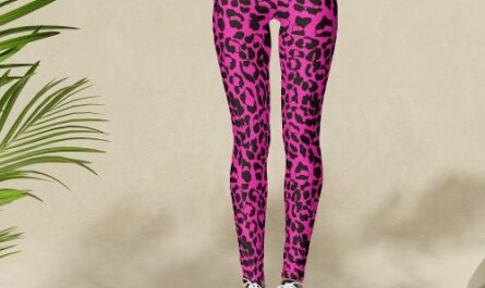 Hot Pink Leopard Animal Print Leggings