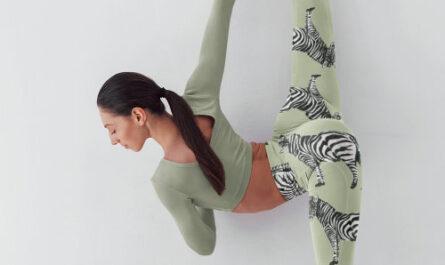 Jungle Zebra Wild Pattern & Personalized Name Leggings