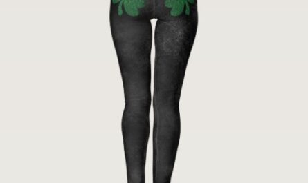 Kiss My Shamrocks Green Glitter St Patrick's Day Leggings