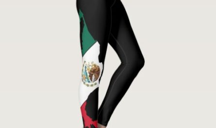 Mexican flag Mexico women's modern stretch logo Leggings