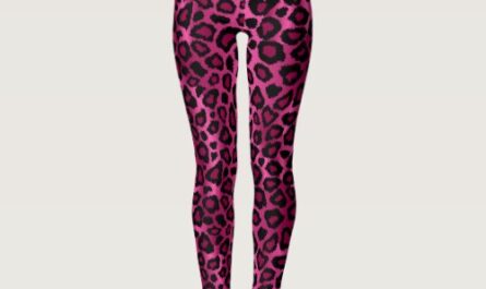 Pink Leopard Animal Print Leggings