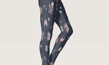 Tribal feathers & arrows pattern leggings