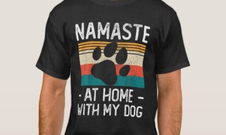 Yoga Namaste Home With My Dog Lover T-Shirt