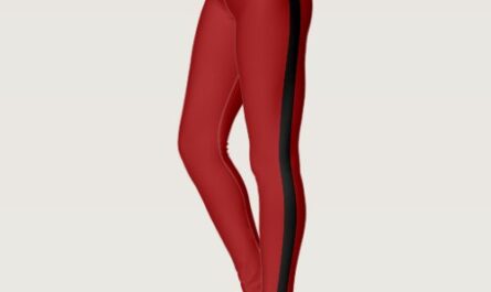 Black Side Stripe Red Leggings or Choose Colors