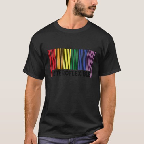 Heteroflexible Funny Yoga Unicorn Queer Ally Gay P T-Shirt