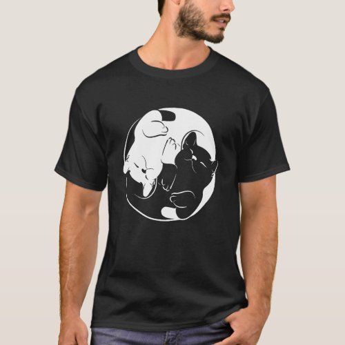Yin Yang Yoga Zen Cats  – Yoga Cat T-Shirt